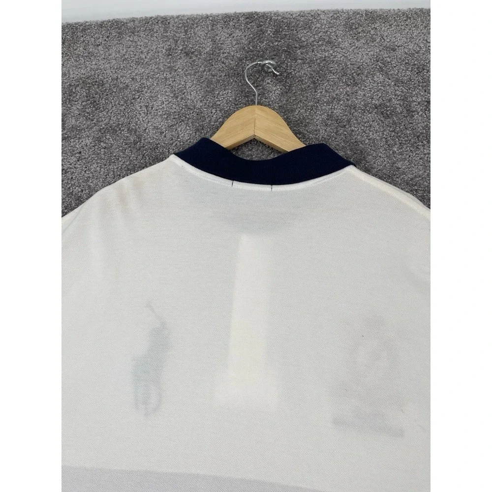 Polo Ralph Lauren Summer Classic Crest Polo Shirt Big Pony White Navy 3XLT